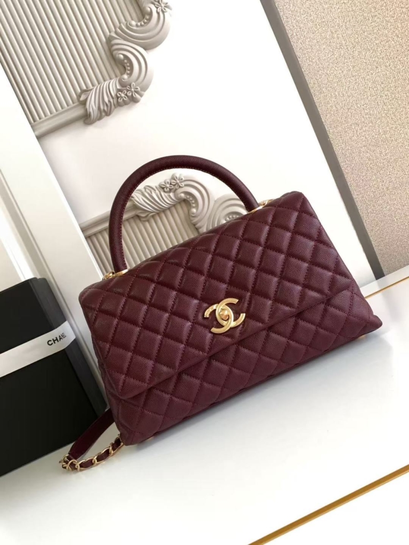 Ch**el top handle bags